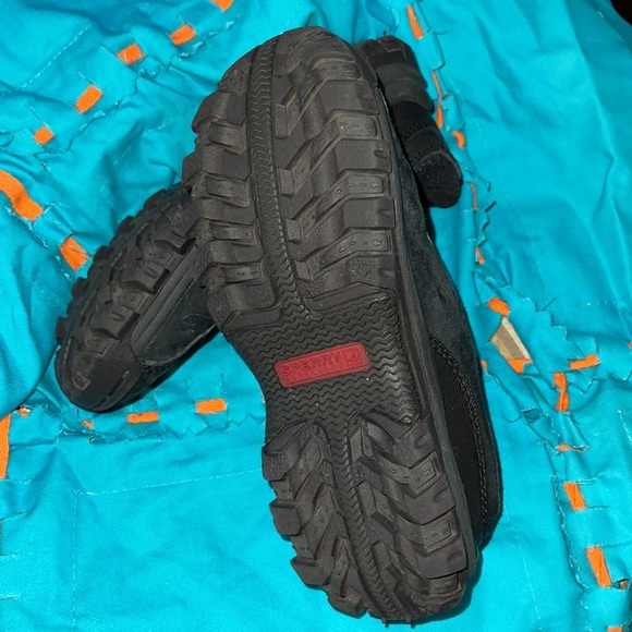 Boys Sperry slip ins 12 black - Picture 3 of 5